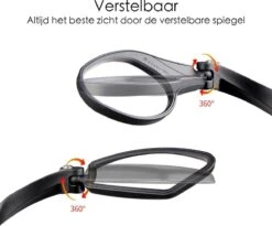 Merkloos Fietsspiegel Ebike Universeel - Zwart - Linker Spiegel - Verstelbaar - Universele Fietsspiegel - Fietsspiegel Op Stuur - Links - Fietsspiegel Achteruitkijk Spiegel - Fietsspiegels Electrische Fiets -Fietswereld Verkoop 1200x995 2