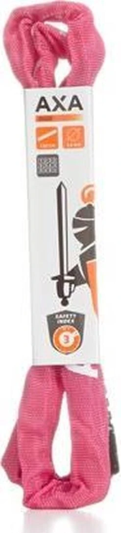 AXA Rigid RCC 120 Kettingslot - Slot Voor Fietsen – Code - 120 Cm – 3,5 Mm - Roze -Fietswereld Verkoop 274x1200