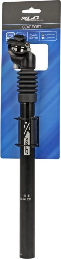 XLC Zadelpen Verend - 25.4 X 350mm - SP-S10 - Zwart Aluminium -Fietswereld Verkoop 283x1200