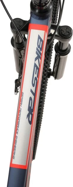 Bikestar 24 Inch 21 Speed Hardtail MTB Sport, Blauw / Rood -Fietswereld Verkoop 468x1200