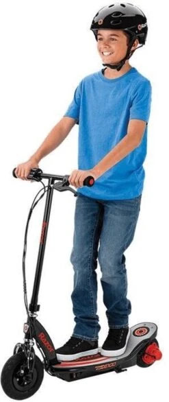 Razor Power Core E100 Electric Scooter - Elektrische Step - ALU RED -Fietswereld Verkoop 506x1200