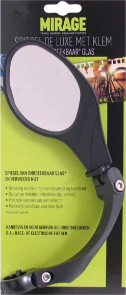 Mirage Fietsspiegel - Verstelbaar - Stuurbevestiging 22.2 Mm - Zwart -Fietswereld Verkoop 514x1200