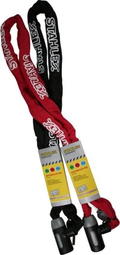 Benson Kettingslot 985 5 X 1200 Mm Zwart/rood -Fietswereld Verkoop 567x1200