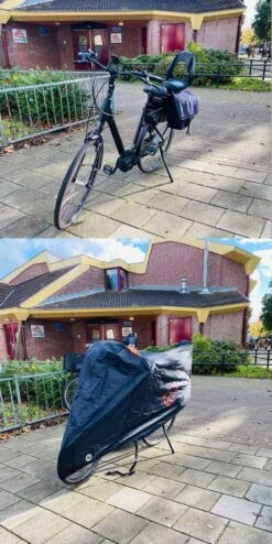 Fietshoes Zwart Voor Fietsen Van 29 Inch / 180 Cm ( 200x70x110) XL - Zwart - Waterdicht - Elektrische Fiets -Fietswereld Verkoop 600x1200