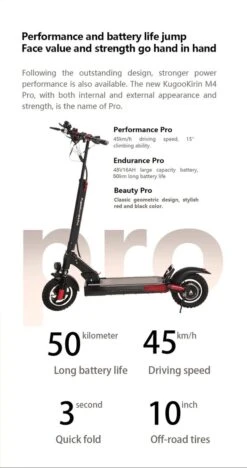 KugooKirin M4 Pro - Elektrische Step E- Scooter - 500W - 18Ah -Fietswereld Verkoop 633x1200 1