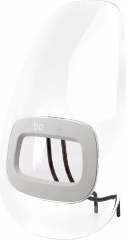 Bobike Windscherm GO - Macaron Grey -Fietswereld Verkoop 634x1200 1