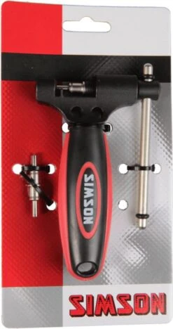 Gereedschap Kettingpons Simson De Luxe Universeel Incl Ponspin 021813 - ROOD -Fietswereld Verkoop 634x1200
