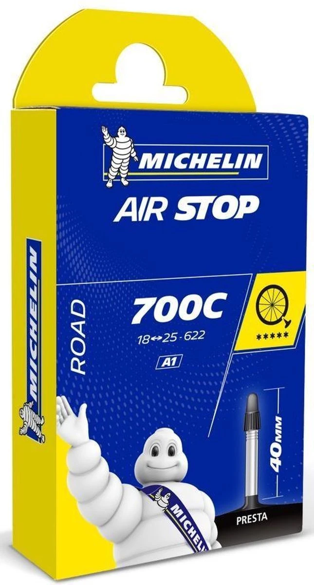 Michelin Binnenband Airstop A1 18/23-622 Inch Fv 40 Mm Zwart 6 Michelin Binnenband Airstop A1 18/23-622 Inch Fv 40 Mm Zwart - Afbeelding 4