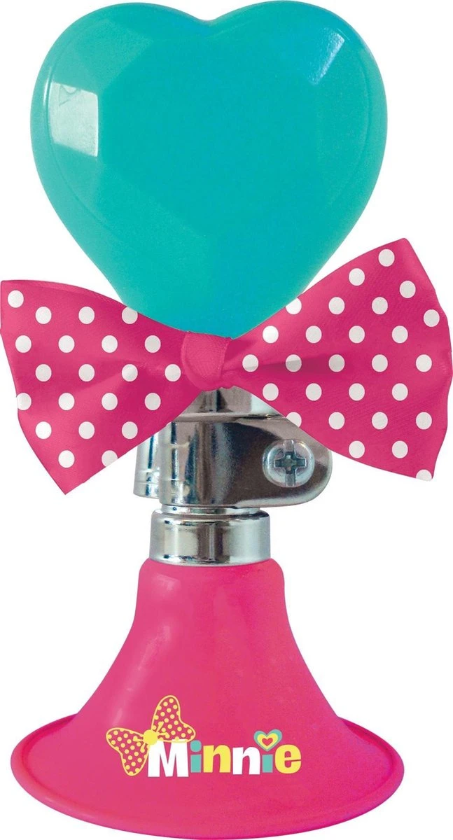 Disney Fietstoeter Minnie Mouse 6,5 X 14 Cm Roze/mintgroen 4 Disney Fietstoeter Minnie Mouse 6,5 X 14 Cm Roze/mintgroen - Afbeelding 2