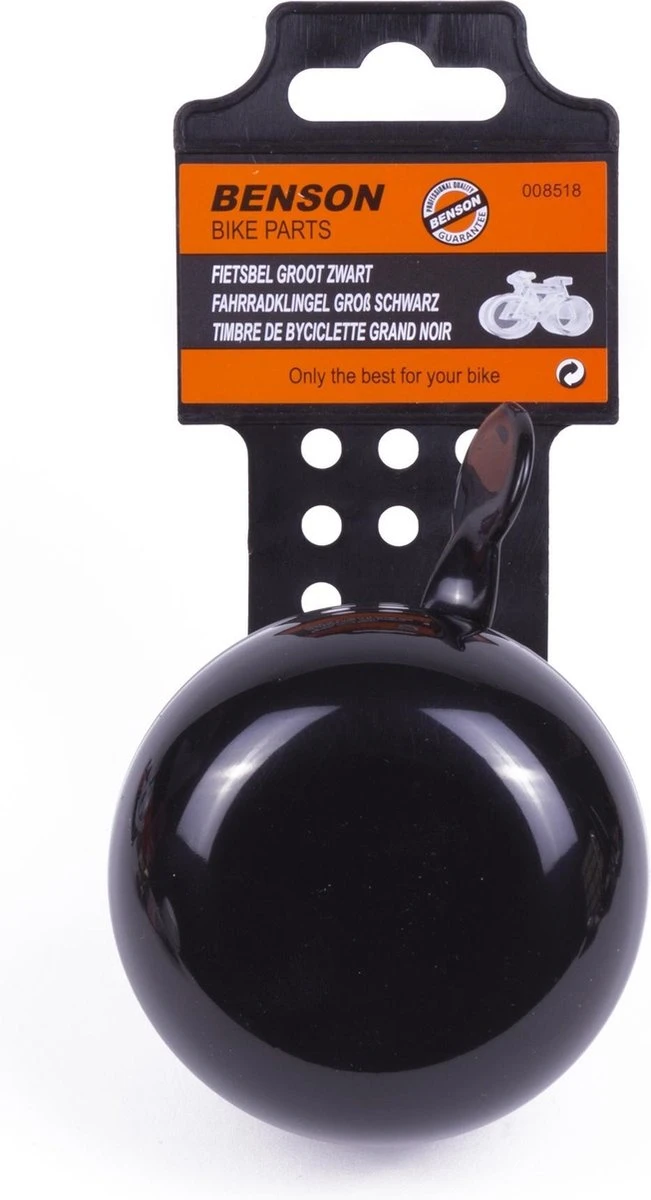 Benson Fietsbel - Ding - Ding - Groot - 75 Mm - Zwart 5 Benson Fietsbel - Ding - Ding - Groot - 75 Mm - Zwart - Afbeelding 3