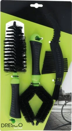 Dresco Borstelset Fiets 3-Delig | 3 Fietsborstels Voor Schoonmaken En Onderhouden Van Fiets -Fietswereld Verkoop 667x1200