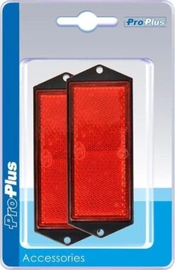 PROPLUS Pro Plus Reflector Met Schroefbevestiging - 104 X 40 Mm - Rood - 2 Stuks -Fietswereld Verkoop 779x1200 1