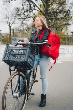 Gerecyclede Fietskrat Urban Proof 30 Liter - As Grijs -Fietswereld Verkoop 803x1200 3