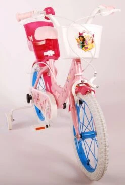 Volare Disney Princess Kinderfiets - Meisjes - 16 Inch - Roze Blauw - Twee Handremmen -Fietswereld Verkoop 809x1200 2