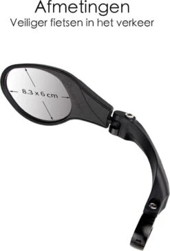 Merkloos Fietsspiegel Ebike Universeel - Zwart - Linker Spiegel - Verstelbaar - Universele Fietsspiegel - Fietsspiegel Op Stuur - Links - Fietsspiegel Achteruitkijk Spiegel - Fietsspiegels Electrische Fiets -Fietswereld Verkoop 813x1200 2