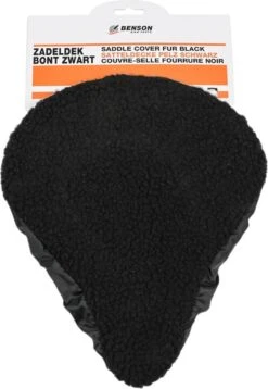 Benson Universele Fiets Zadeldek - Imitatie Schapenvacht - Bont - Zwart -Fietswereld Verkoop 828x1200 2