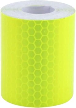 Vardaan Reflecterende Tape - Bakfiets - Fiets - Auto - Fluoriserend Geel Reflectie Plakband Op Rol - 3 Meter X 5 Cm Breed -Fietswereld Verkoop 839x1200