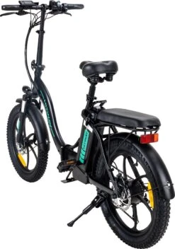 Hitway BK6 Elektrische Fiets | Opvouwbare E-bike | 20 Inch Fat Tire | 350W Motor | 10Ah | Zwart/Groen -Fietswereld Verkoop 842x1200