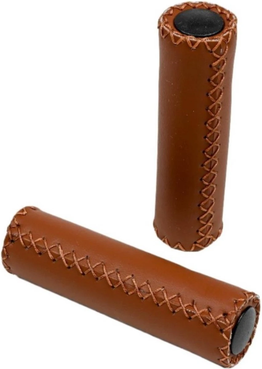 Benson Fietshandvatten Set - Kunstleer - 125 Mm - Cognac Bruin 3 Benson Fietshandvatten Set - Kunstleer - 125 Mm - Cognac Bruin