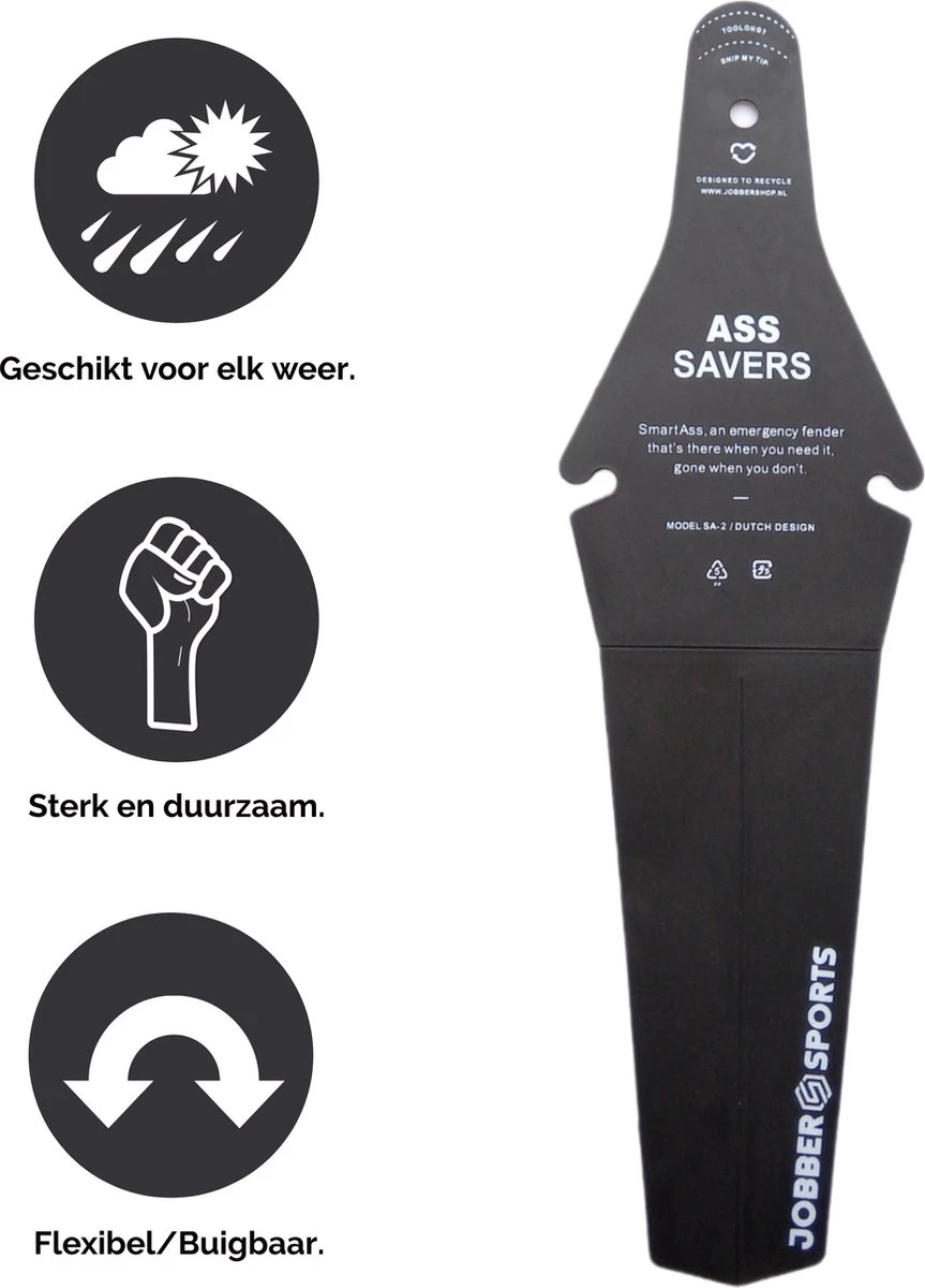 Jobber Sports - Ass Saver - Achterspatbord - Spatbord - Mountainbike 4 Jobber Sports - Ass Saver - Achterspatbord - Spatbord - Mountainbike - Afbeelding 2