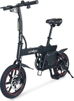 Windgoo B20 V3 - Elektrische Vouwfiets - E Bike - 250W 7.8Ah Batterij - APP IOS Android - 14 Inch - 25 KM/H - Zwart -Fietswereld Verkoop 875x1200
