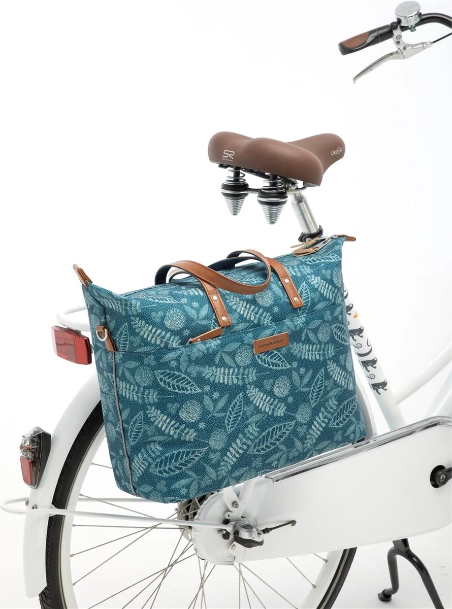 New Looxs Tendo Forest Enkele Fietstas Laptoptas Shopper - 15 Inch Laptopvak - 21 Liter - Blauw 11 New Looxs Tendo Forest Enkele Fietstas Laptoptas Shopper - 15 Inch Laptopvak - 21 Liter - Blauw - Afbeelding 9
