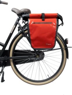 Ekostar® Online Shopping - 2in1 Fietstas - 100% Waterdicht - Rolltop - Rood - 17 Tot 28 Liter - Enkele Fietstas -Fietswereld Verkoop 909x1200 1