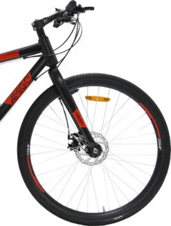 Amigo Control - Mountainbike 28 Inch - Voor Dames En Heren - Met 21 Versnellingen - Zwart/Rood -Fietswereld Verkoop 910x1200