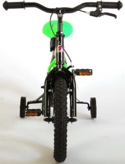 Volare Sportivo Kinderfiets - Jongens - 14 Inch - Neon Groen/Zwart - 95% Afgemonteerd -Fietswereld Verkoop 915x1200