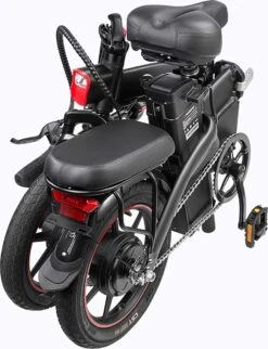 F-Wheel DYU A5 - Elektrische Vouwfiets - E Bike - 14 Inch - 7.5 Ah - 25km/u - Zwart -Fietswereld Verkoop 920x1200