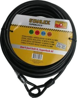 Stahlex Staalkabel 10 Meter X 8 Mm Met Lussen Geplastificeerd -Fietswereld Verkoop 941x1200
