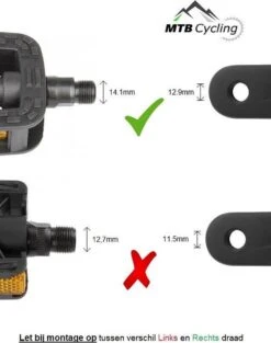 Fiets Pedalen - Anti Slip - Trappers Voor Fiets Met Reflector - 14.2mm Schroefdraad - 9/16 Inch -Zwart 14 Fiets Pedalen - Anti Slip - Trappers Voor Fiets Met Reflector - 14.2mm Schroefdraad - 9/16 Inch -Zwart -Fietswereld Verkoop 946x1200 3