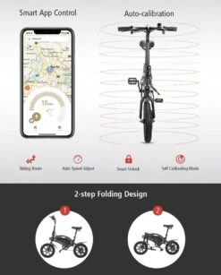 Matrix E Bike - Kugoo B2 Pro - Elektrische Opvouwbare Fiets/step 14 Inch 400W - Met Trappers - Snelheid Max. 45 Km/u -Fietswereld Verkoop 967x1200