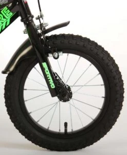 Volare Sportivo Kinderfiets - Jongens - 14 Inch - Neon Groen/Zwart - 95% Afgemonteerd -Fietswereld Verkoop 982x1200