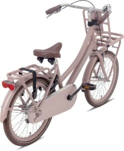 Valetta Cargo - Transportfiets - Meisjesfiets - 20 Inch - Mat Flamingo -Fietswereld Verkoop 987x1200