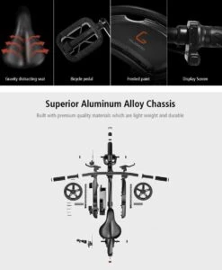 Matrix E Bike - Kugoo B2 Pro - Elektrische Opvouwbare Fiets/step 14 Inch 400W - Met Trappers - Snelheid Max. 45 Km/u -Fietswereld Verkoop 989x1200