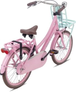 Valetta Cargo - Transportfiets - Meisjesfiets - 20 Inch - Mint Roze -Fietswereld Verkoop 994x1200